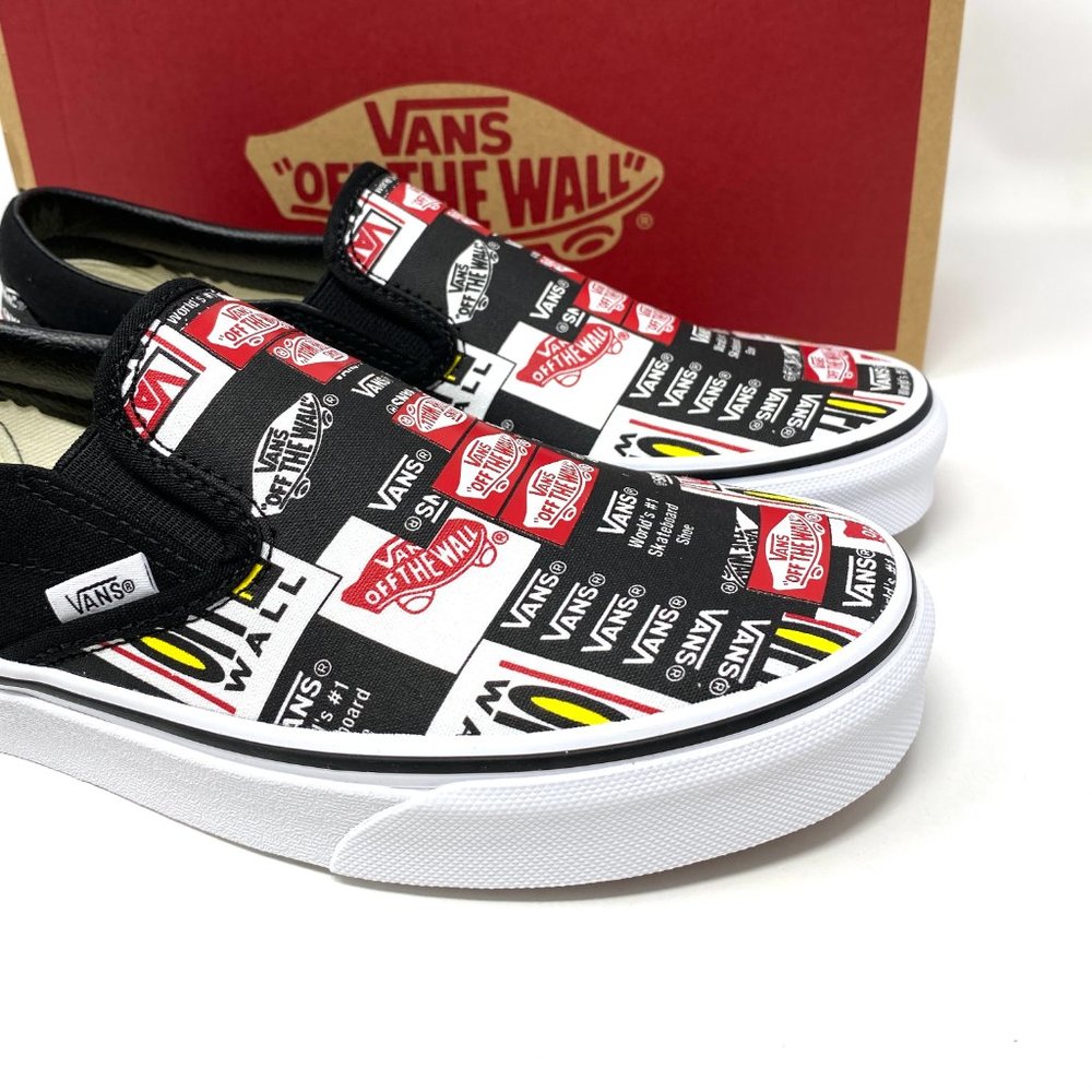 💖MEGA SALE💖Vans Classic Slip Label Mix Black Casual Women VN0A4BV3V9A - Picture 7 of 11